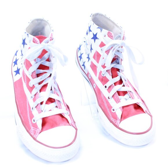 Converse All Stars Unisex Kids Size 4 Stars & Stripes High Tops - 667794F - Picture 1 of 12